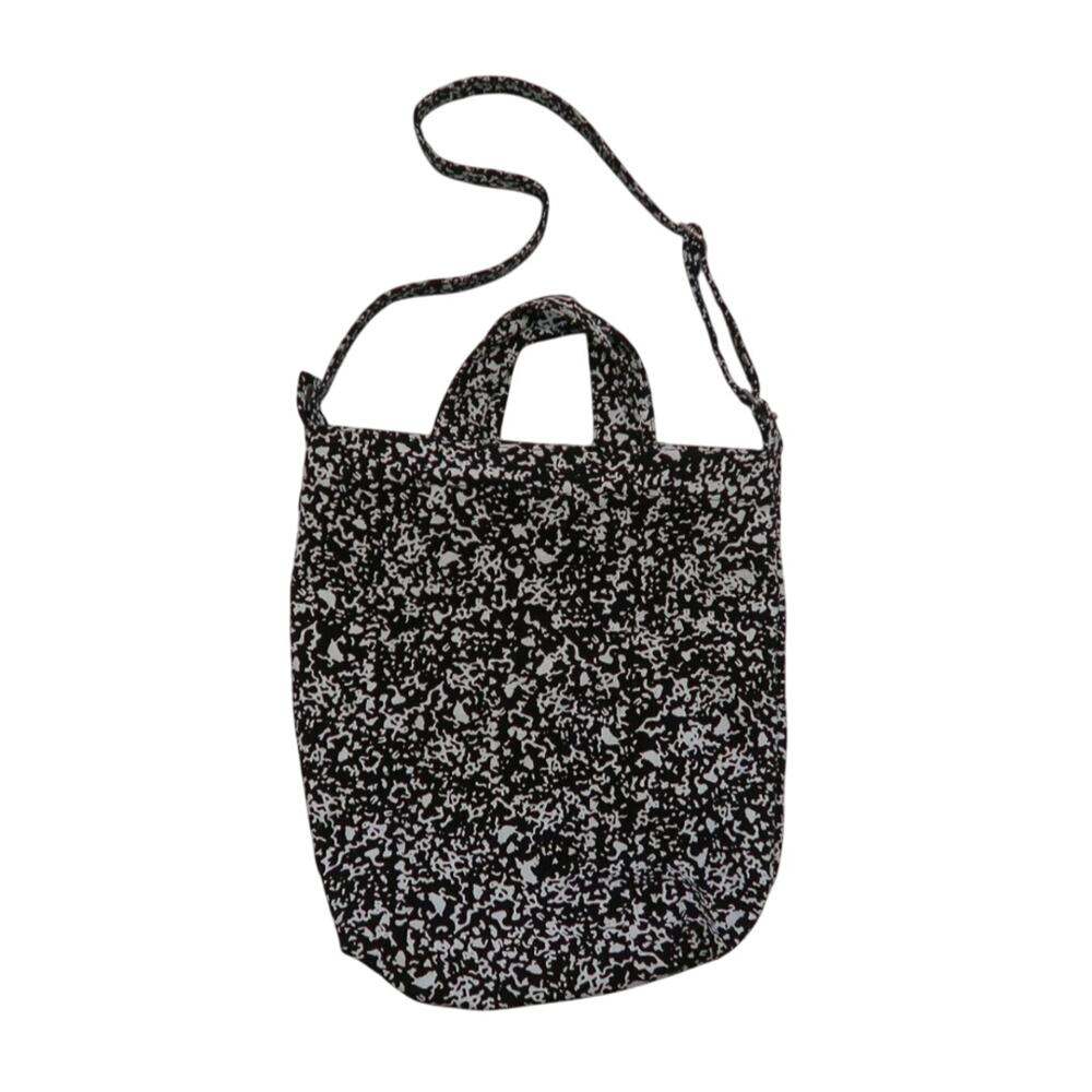 Baggu Black & White Paint Splatter Canvas Duck Bag